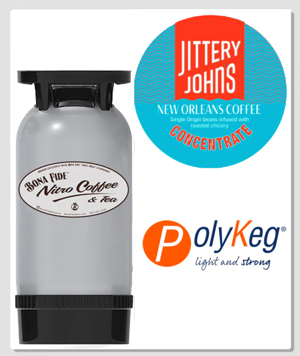 JITTERY JOHN’S NEW ORLEANS STYLE - CONCENTRATE - Nitro BIK 5 gal PolyKeg